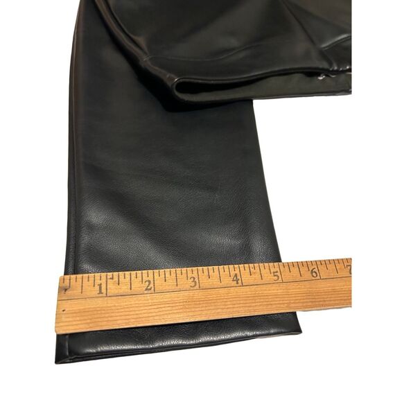 SO Faux Leather Trouser Pants High Rise Legging Slip On Women’s Size L - Picture 15 of 15